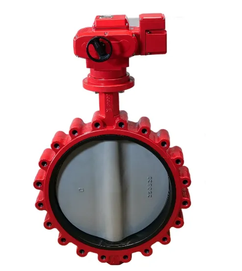 Electric Actuator Lug Type Rubber Seal Butterfly Valve CE